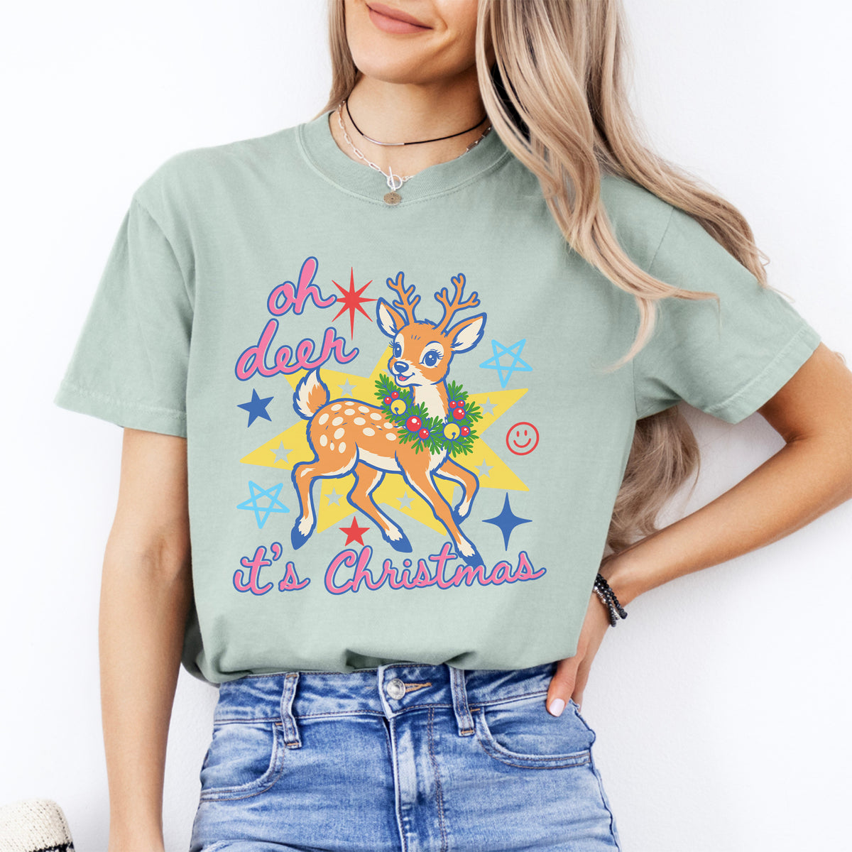 Oh Deer It's Christmas Tee