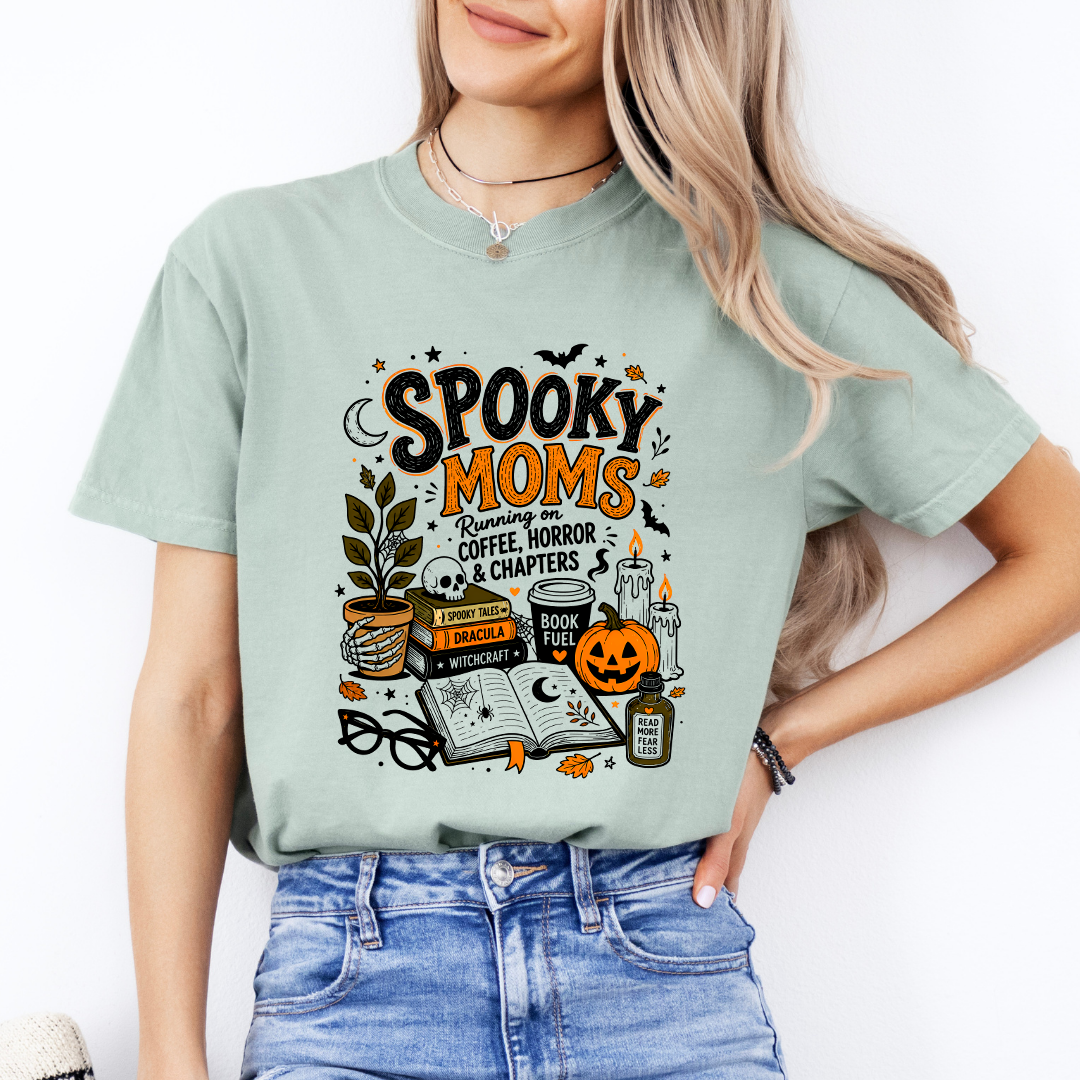 Spooky Moms Book Club Tee