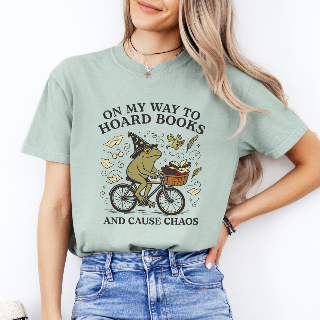 On My Way To Hoard Books Tee
