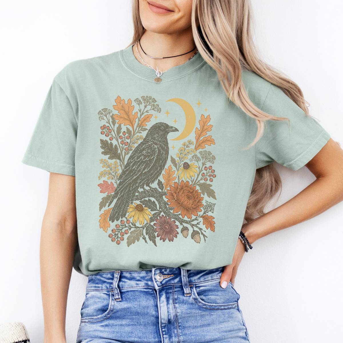 Celestial Crow Fall Tee