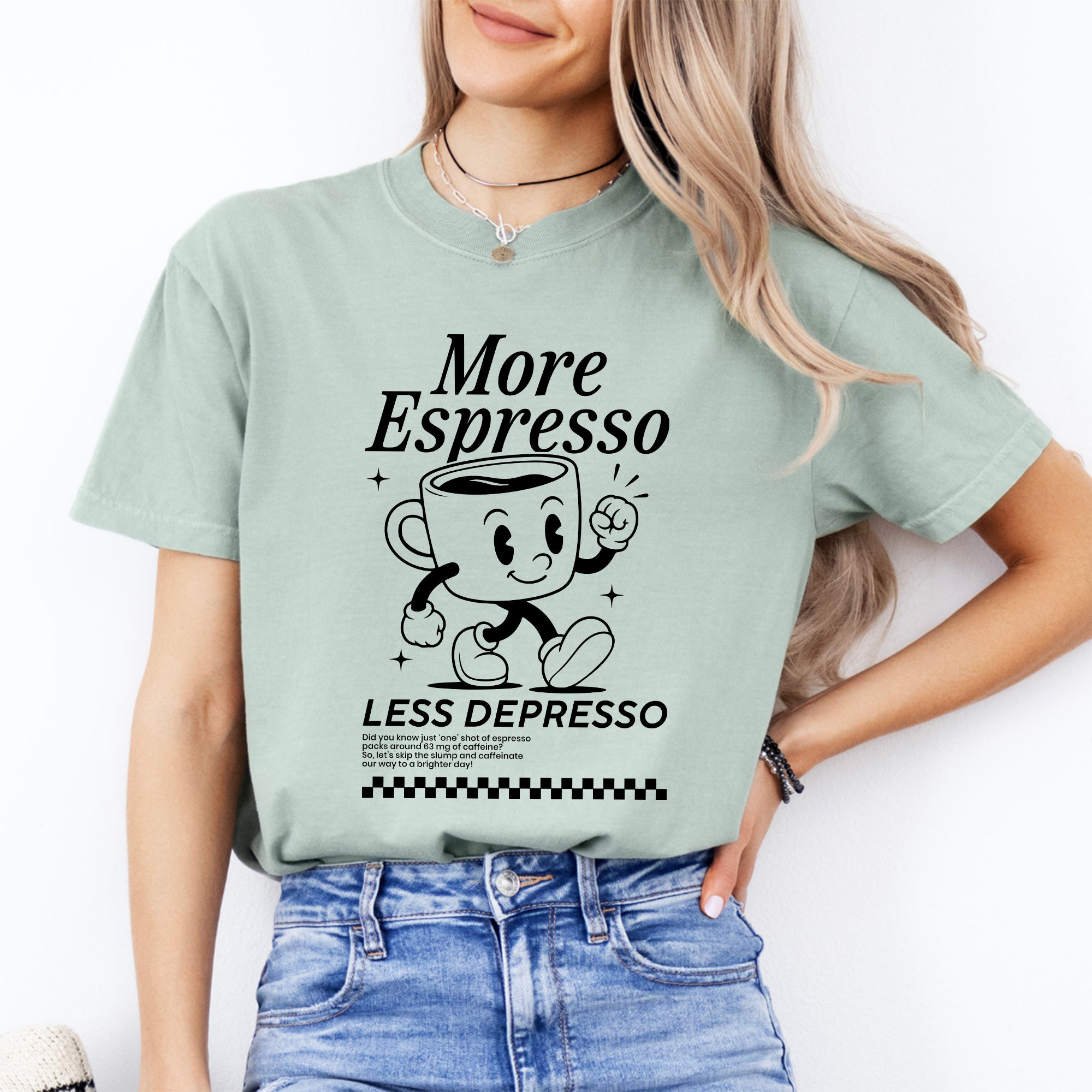 Camiseta «Más espresso, menos depresión»