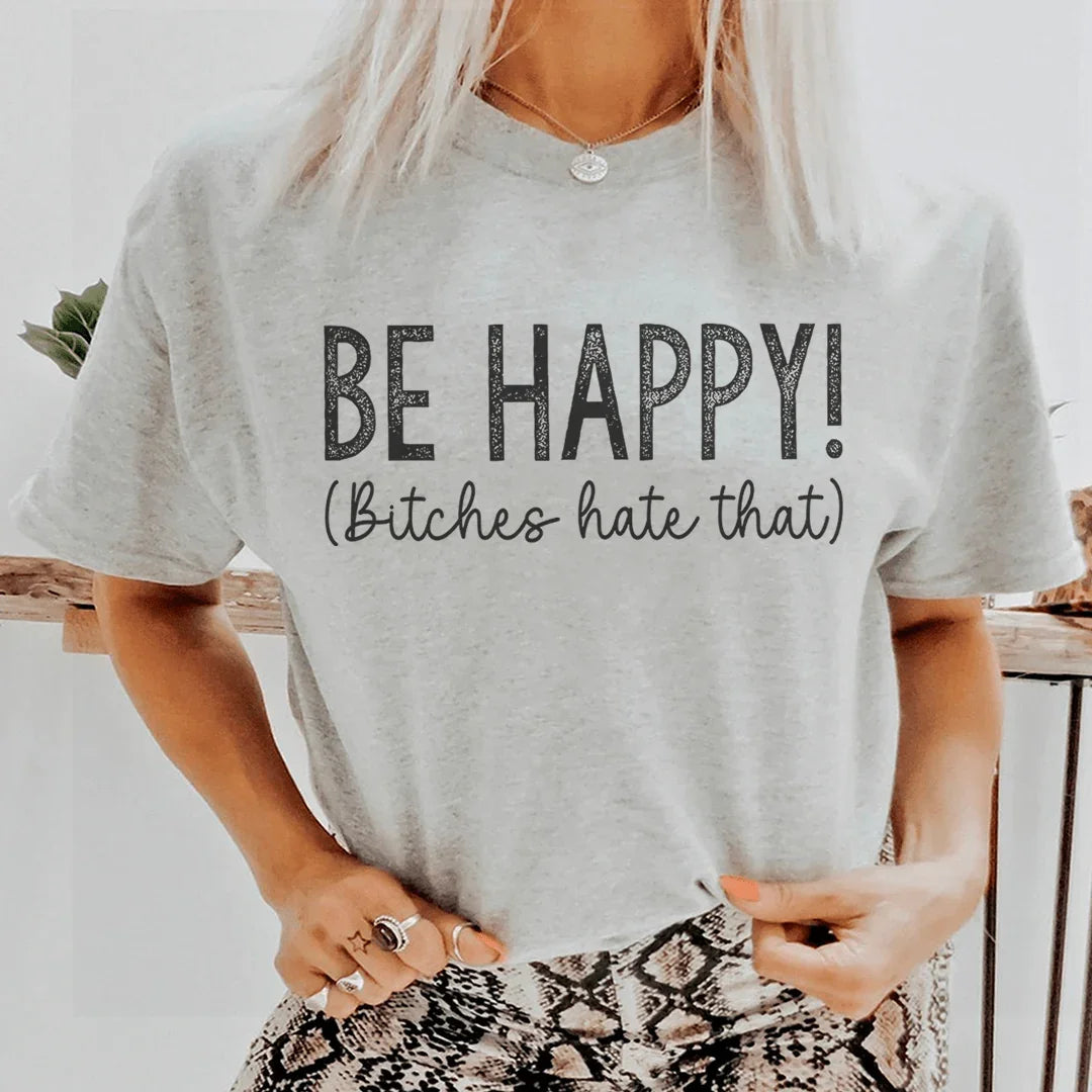 Be Happy Tee Athletic Heather / S Peachy Sunday T-Shirt