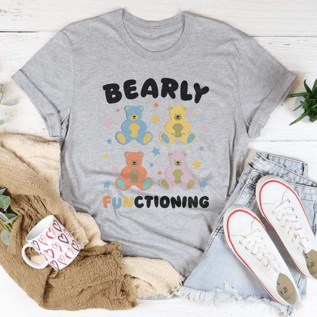 Bearly Functioning Tee Athletic Heather / S Peachy Sunday T-Shirt