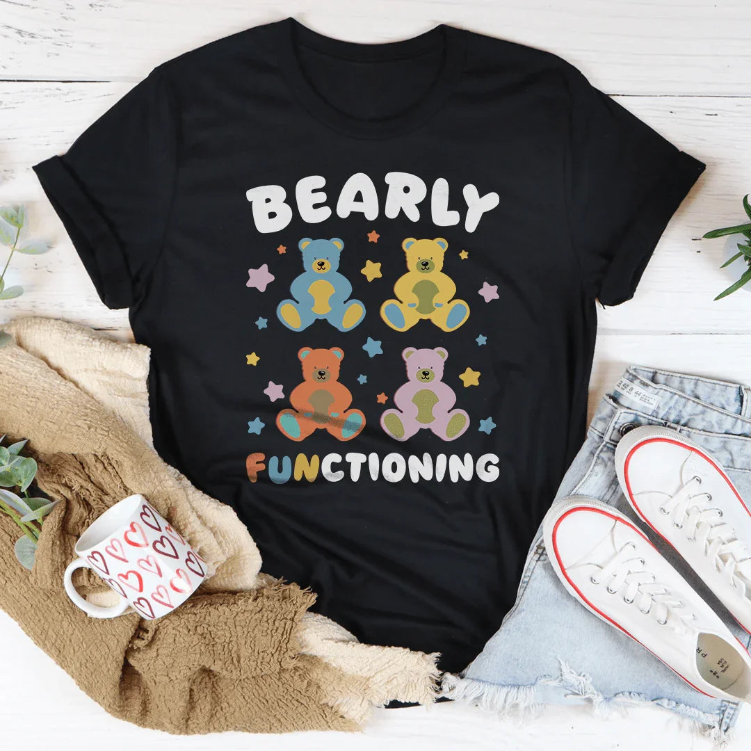 Bearly Functioning Tee Black Heather / S Peachy Sunday T-Shirt