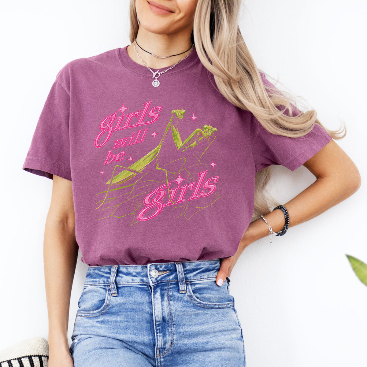 Girls Will Be Girls Praying Mantis Tee