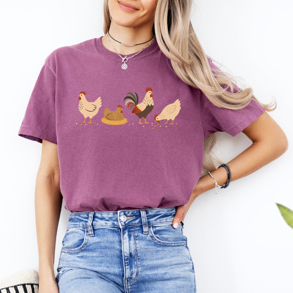 Camiseta de pollo bohemio