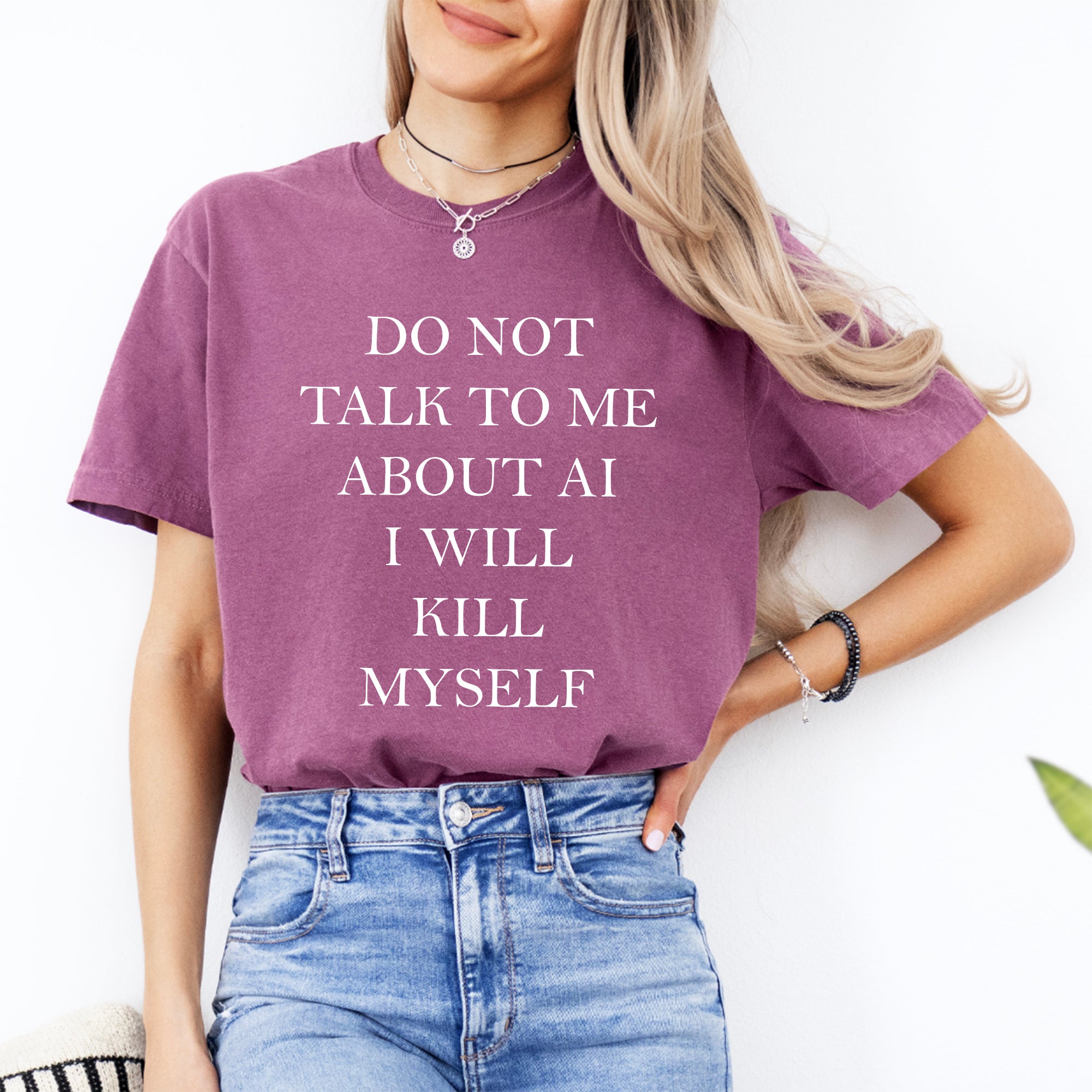 Sprich mit mir nicht über KI-T-Shirt