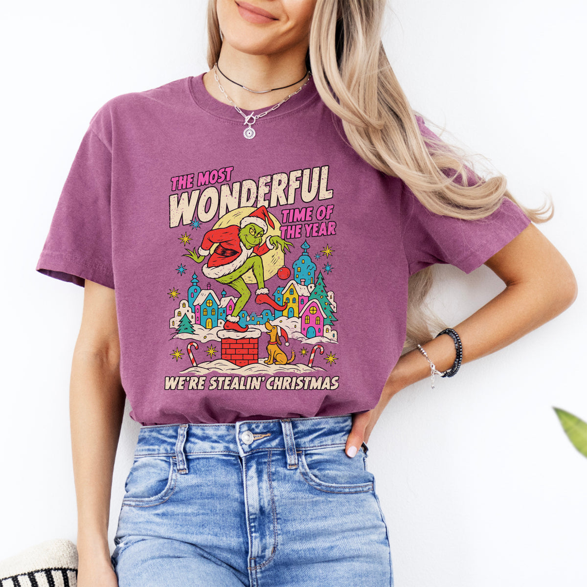 Camiseta de película navideña de los 90 «It's The Most Wonderful Time»