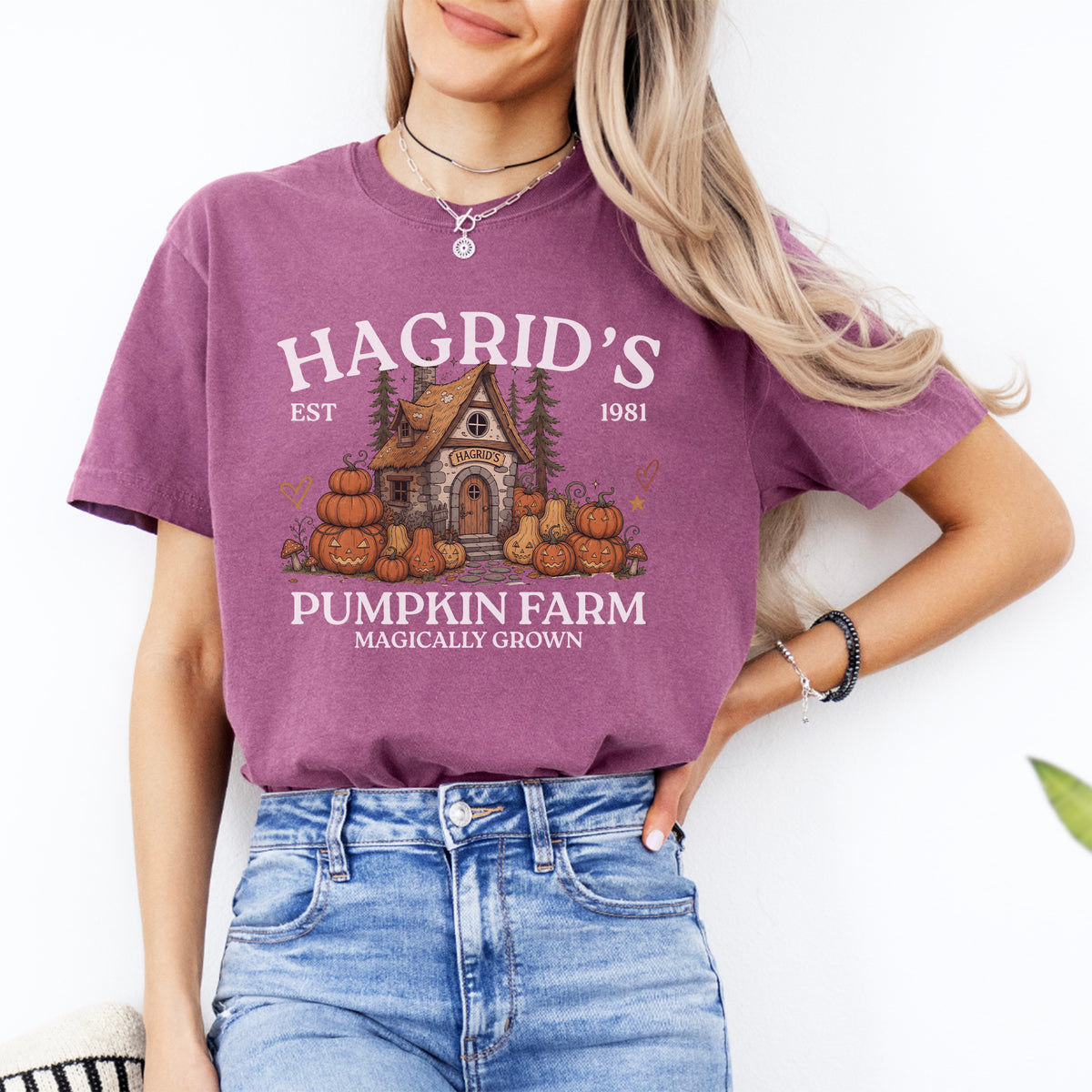 Camiseta de la granja de calabazas de Hagrid, fundada en 1981