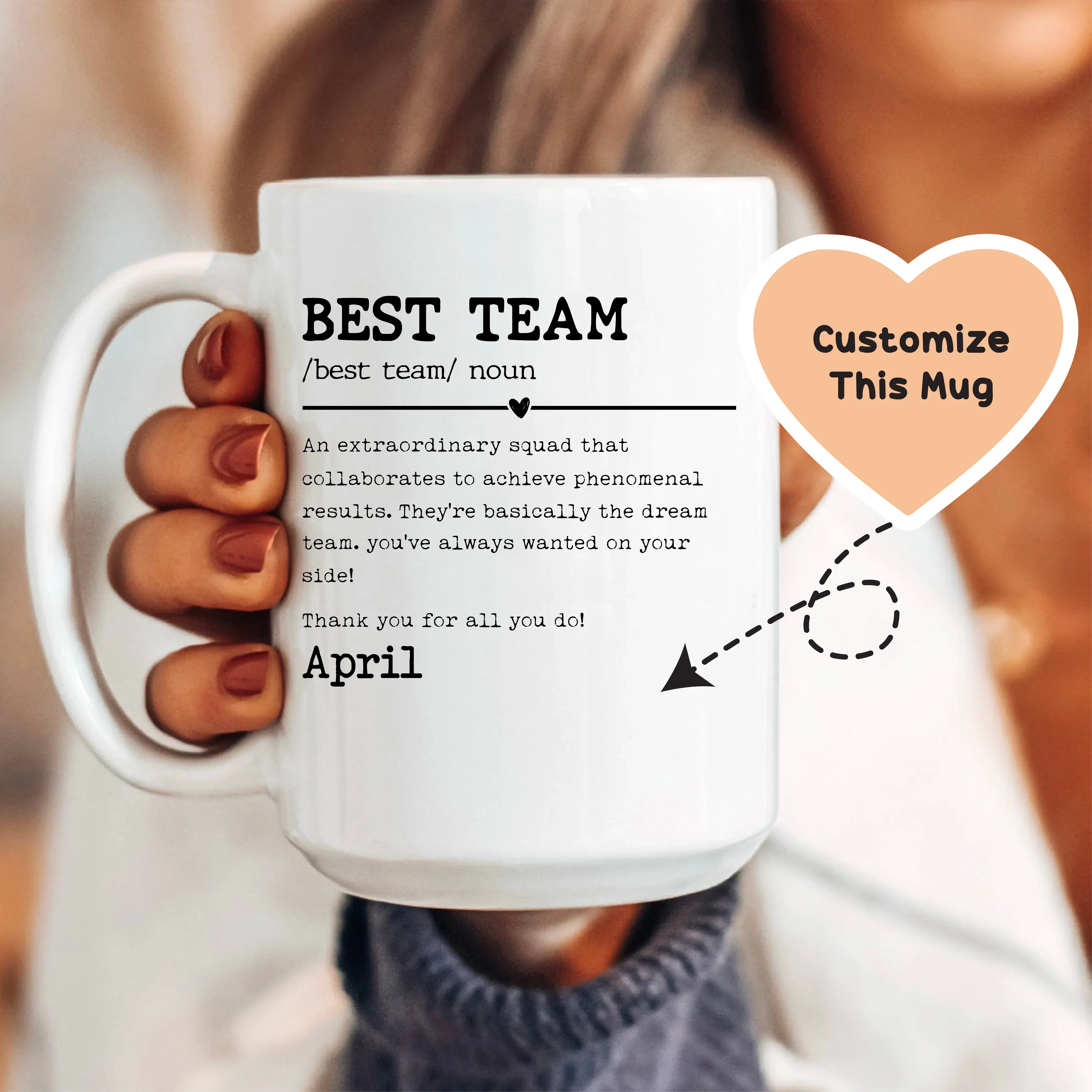 Best Team Custom Mug White / 15 oz printful T-Shirt