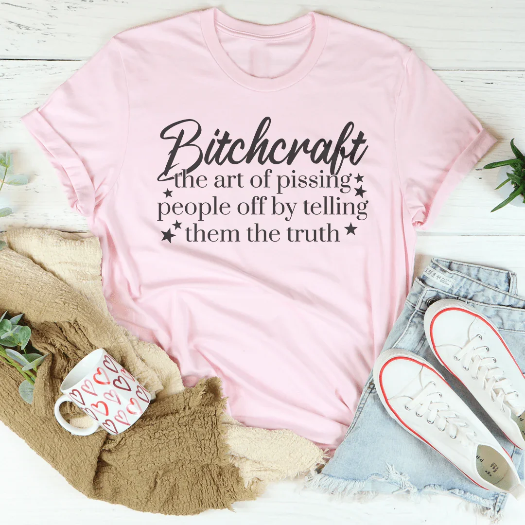 Bitchcraft The Art Of Pissing People Off By Telling Them The Truth Tee Pink / S Peachy Sunday T-Shirt
