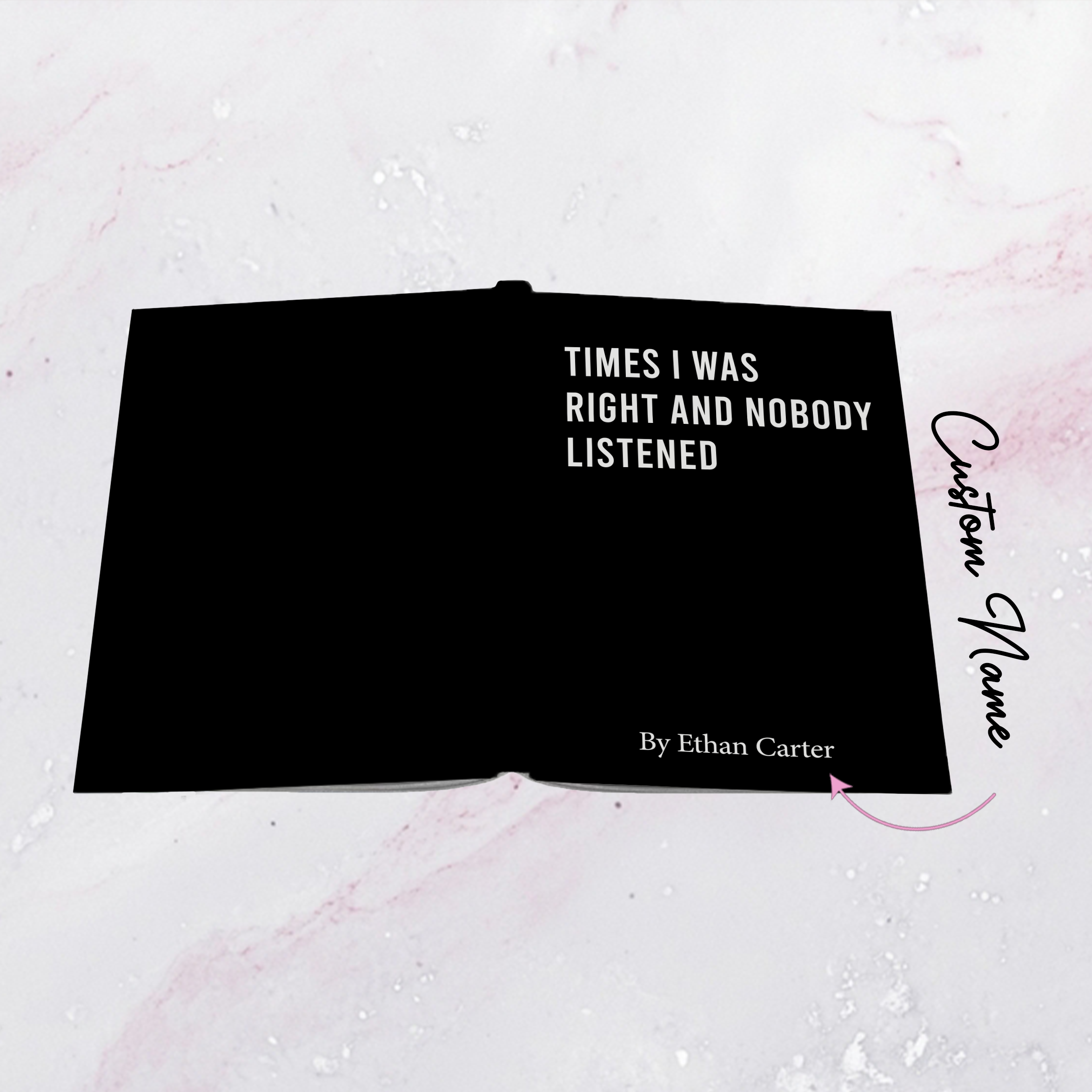 Personalized Times I Was Right And Nobody Listened Journal