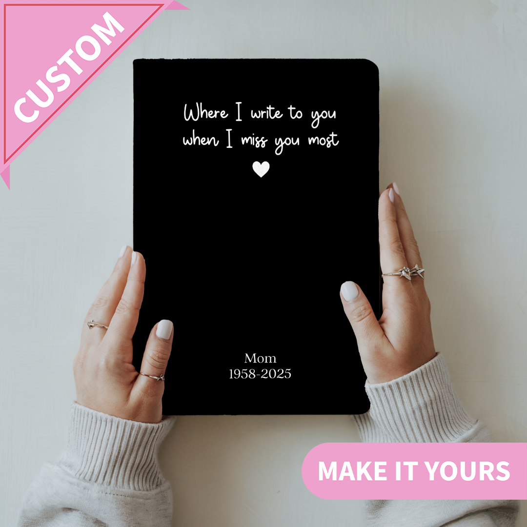 Personalized Dear Mom Grief Hardcover Journal