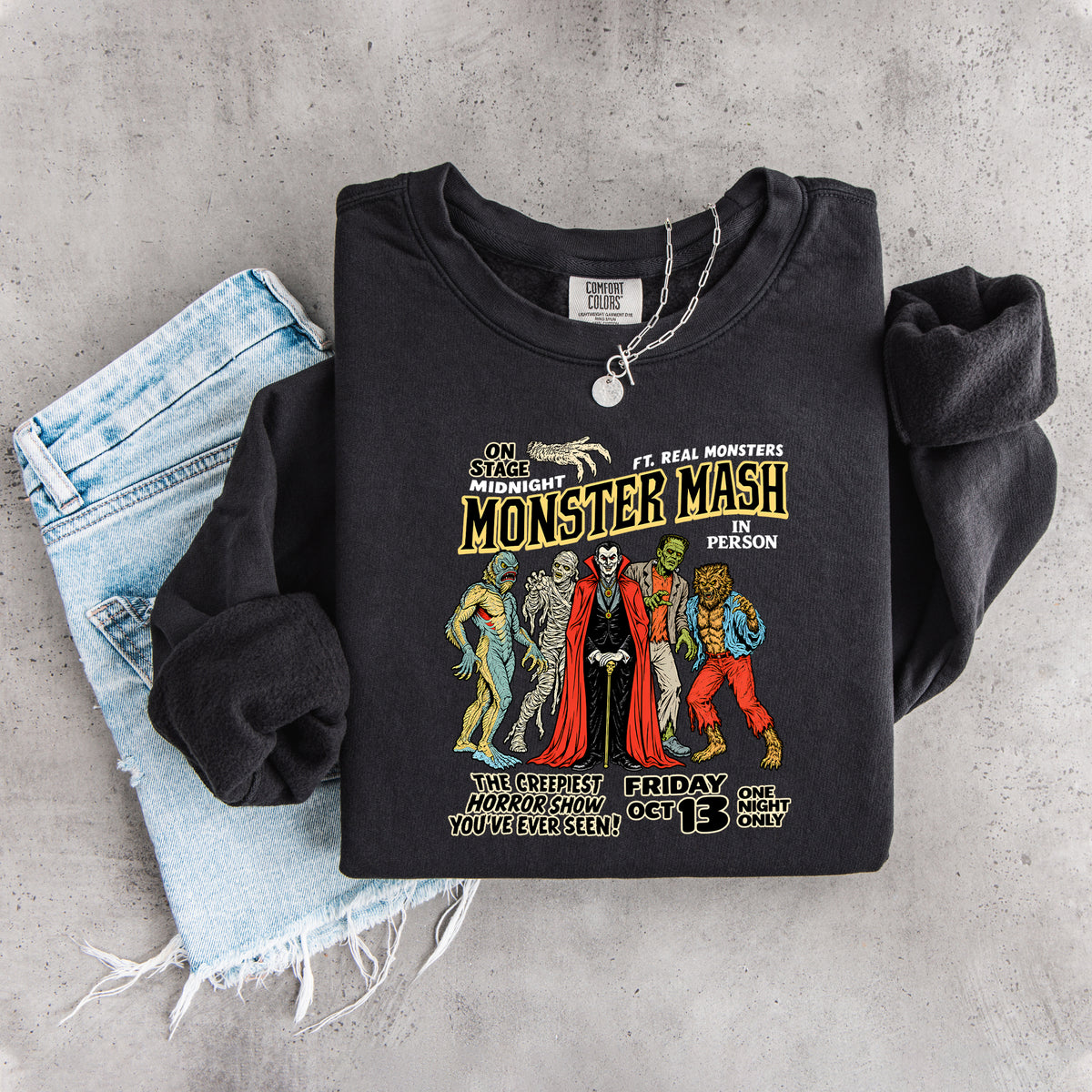 Suéter Vintage Look Monster Mash