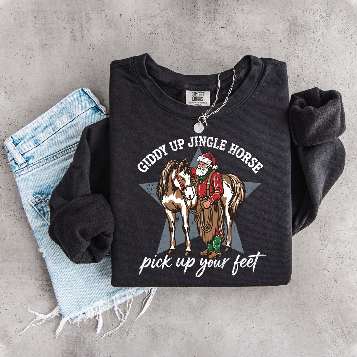 Sudadera «Giddy Up Jingle Horse»