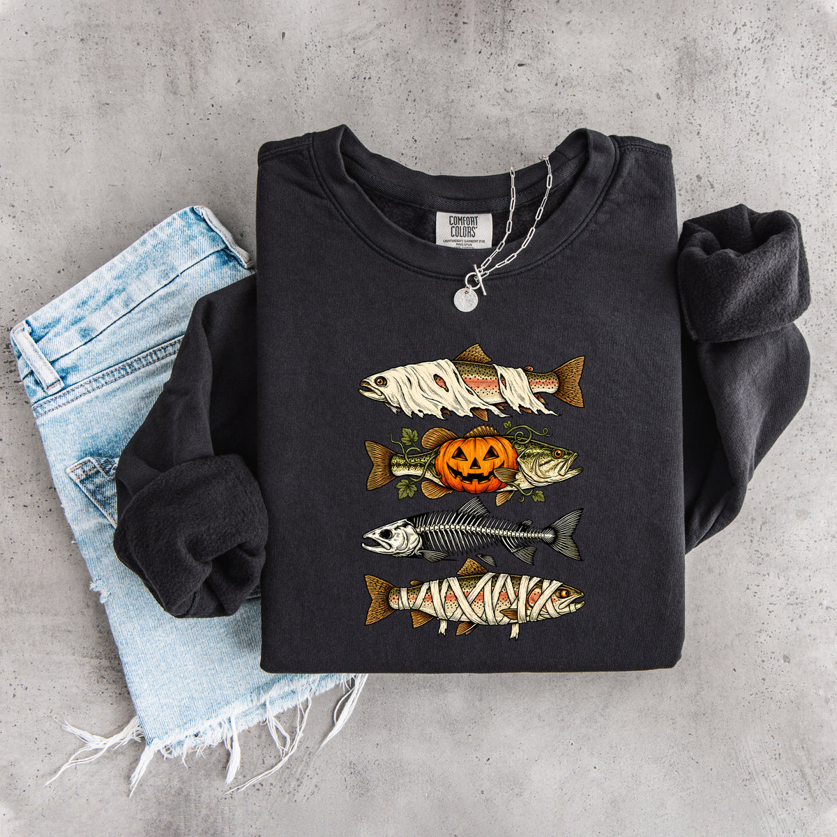Sudadera de peces de Halloween