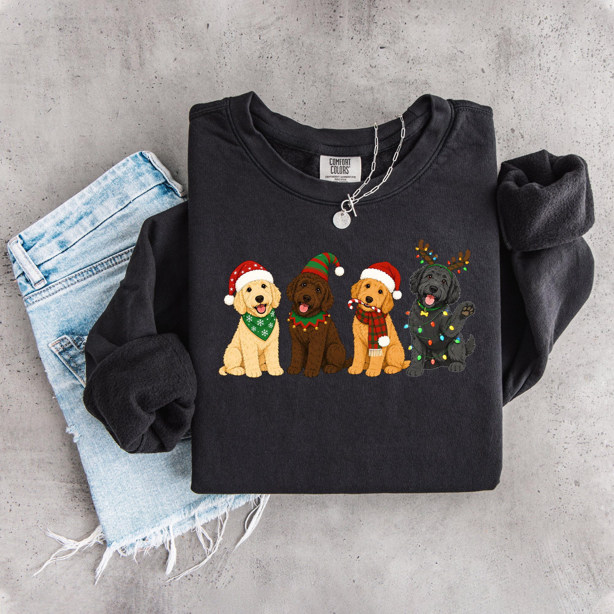 Golden Doodle Christmas Sweatshirt