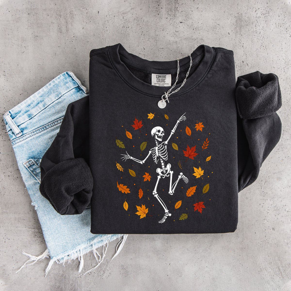 Skeleton Dancing Fall Sweatshirt