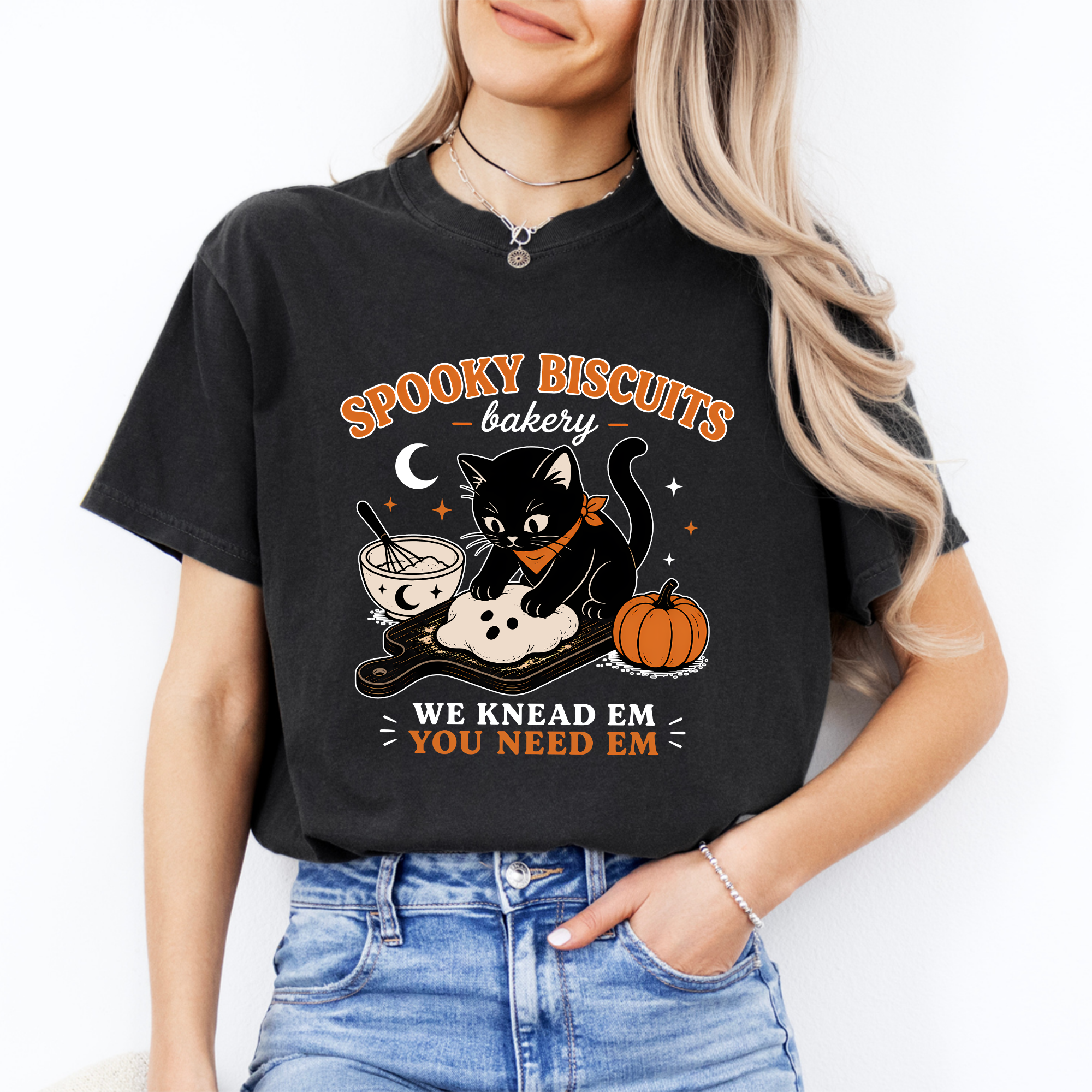 Camiseta «Galletitas para gatos: nosotros las necesitamos, tú las necesitas»