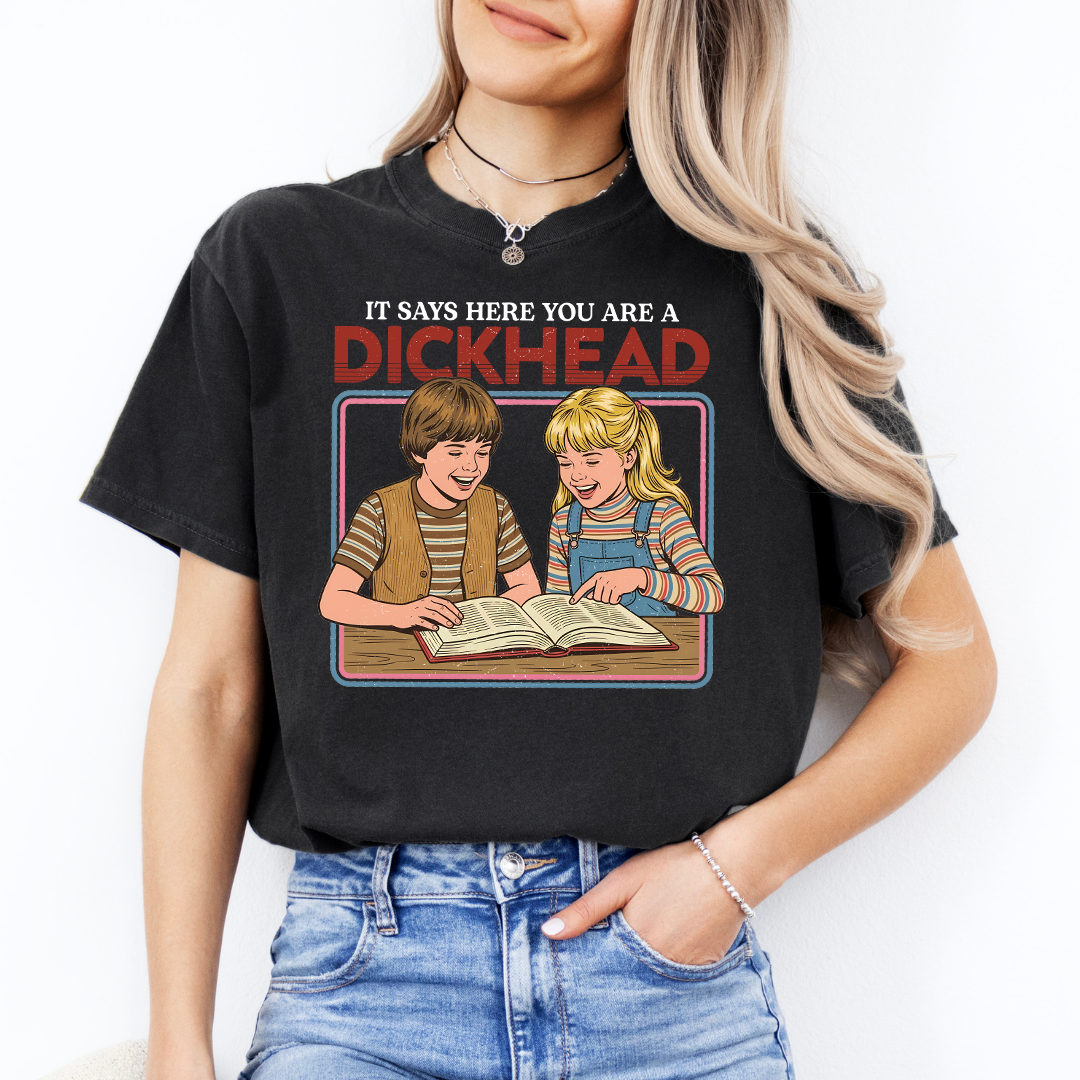Aquí dice que eres una camiseta de imbécil