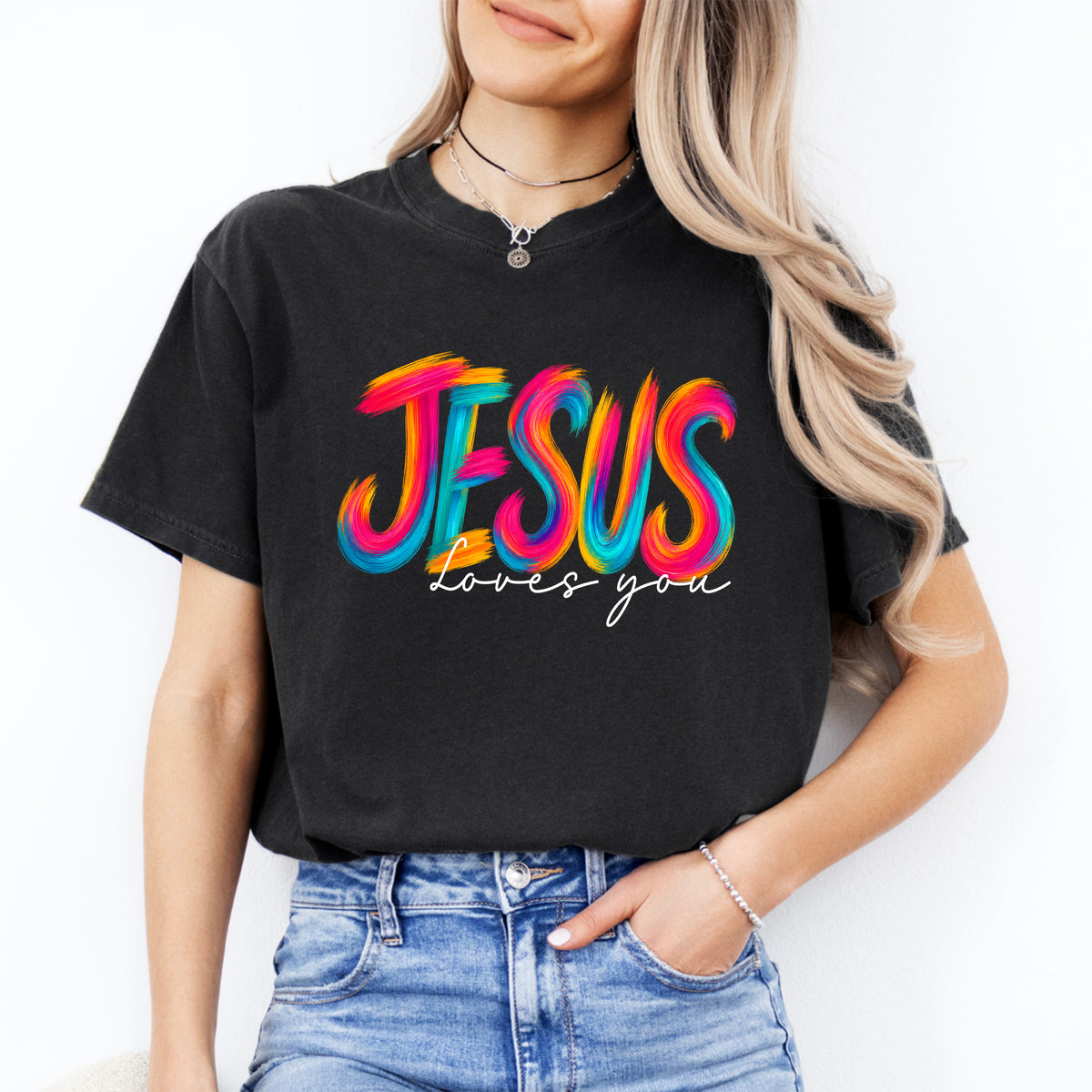 T-Shirt „Jesus Loves You“