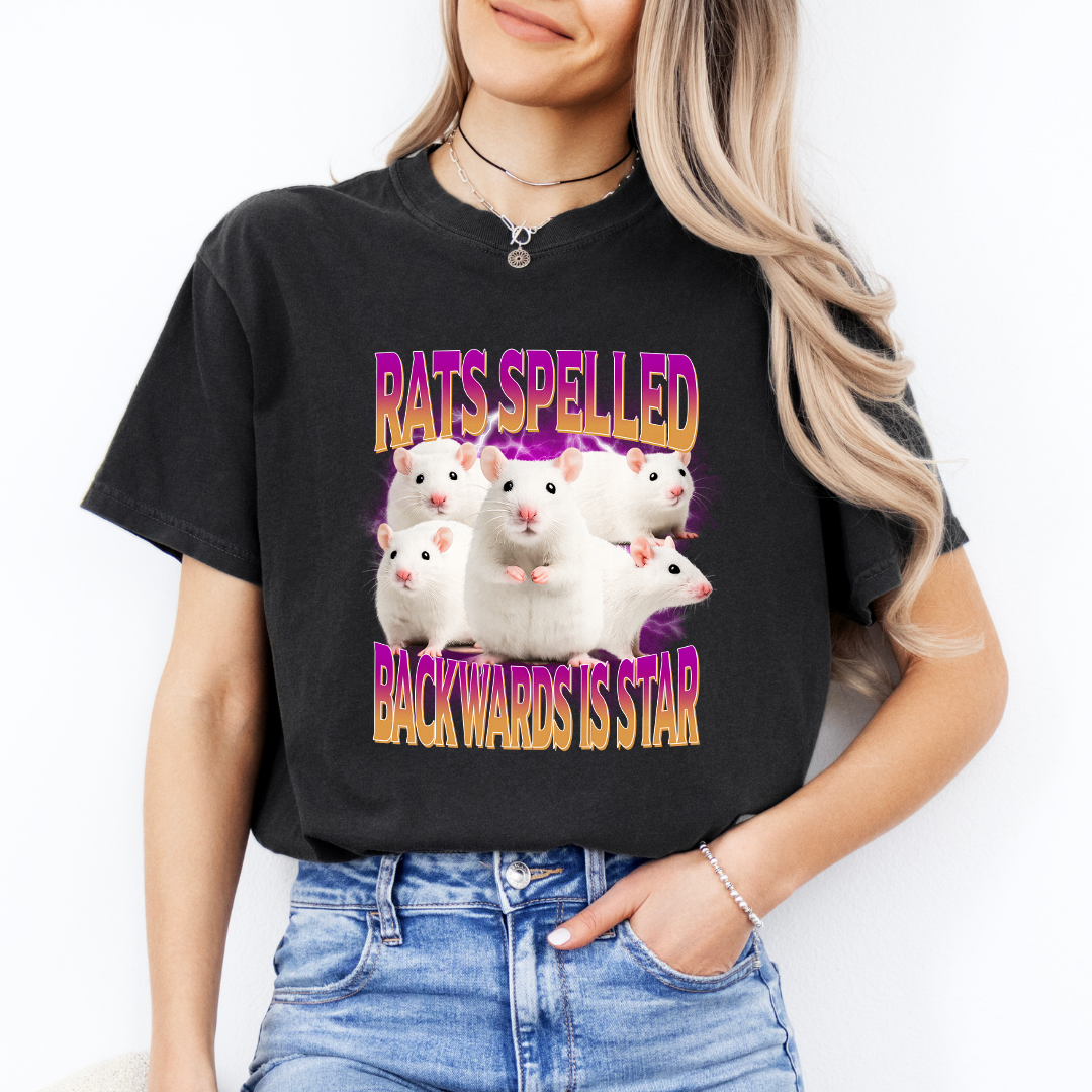 Rats Spelled Backwards Is Star Tee