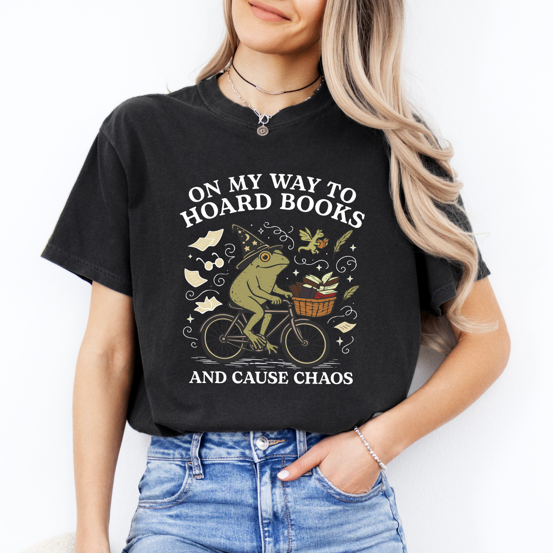 On My Way To Hoard Books Tee