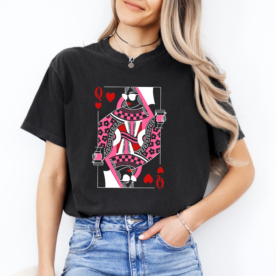 Camiseta de café Reina de Corazones