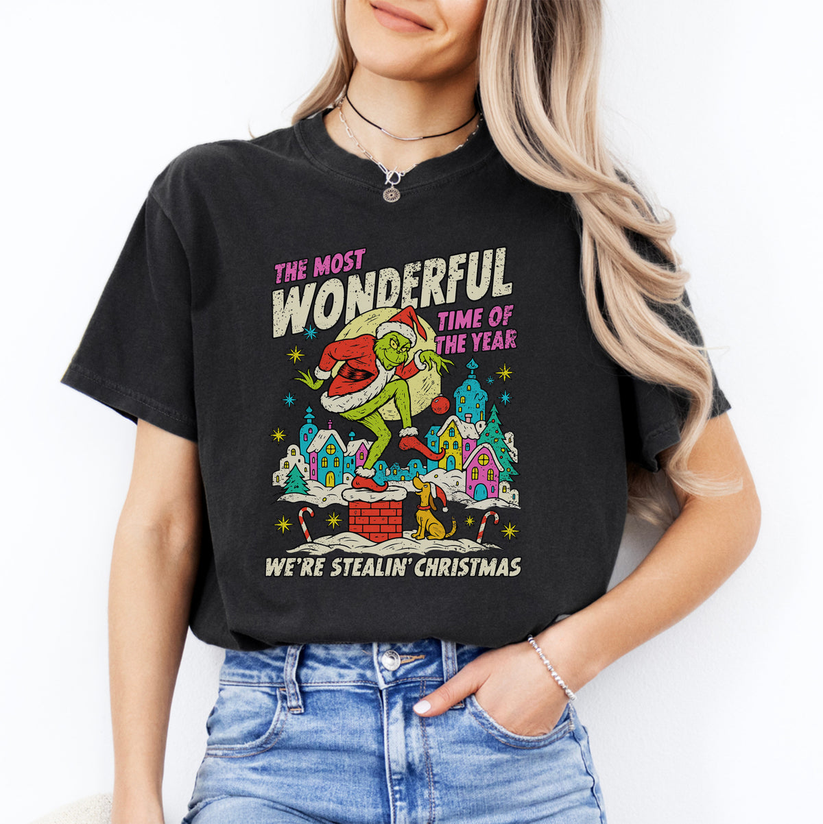 Camiseta de película navideña de los 90 «It's The Most Wonderful Time»