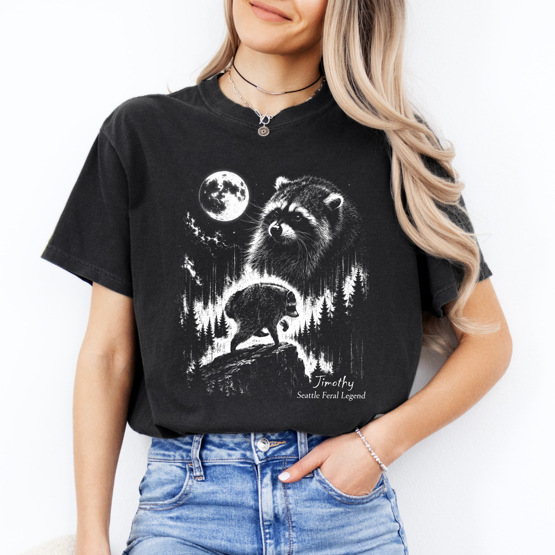 Jimothy Raccoon Seattle Feral Legend Tee
