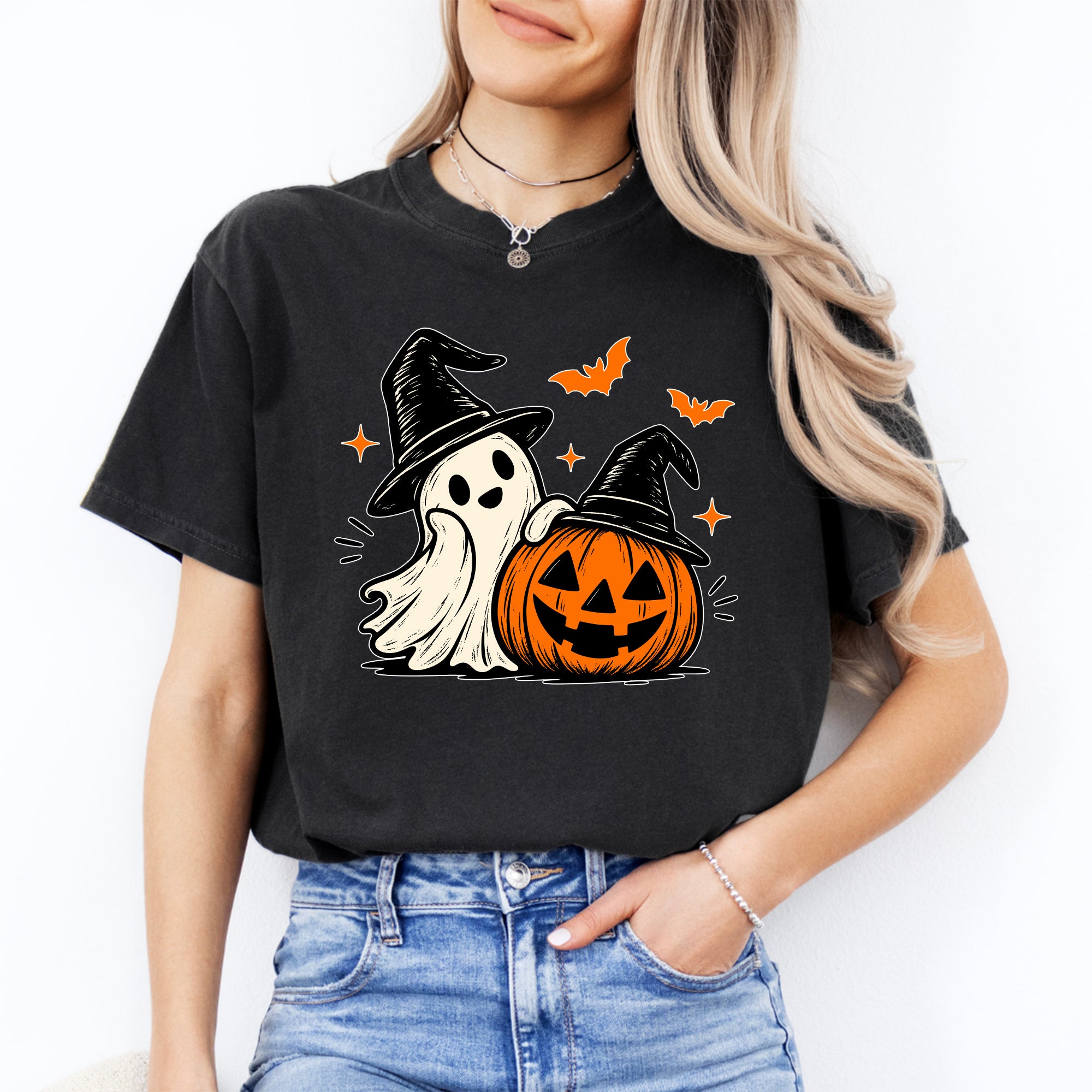 Spooky Ghost Pumpkin Tee