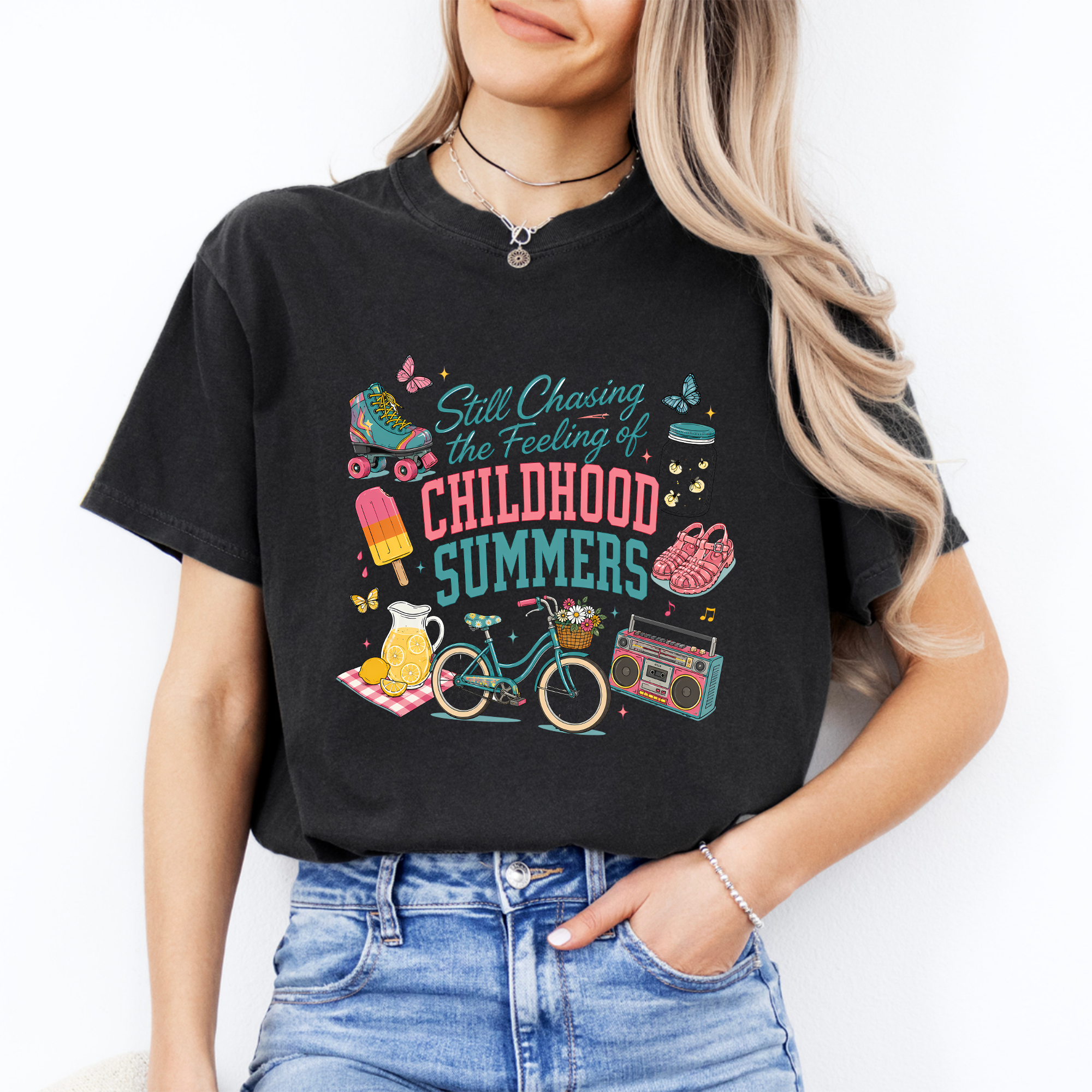 Camiseta «Aún persiguiendo la sensación de los veranos de la infancia»