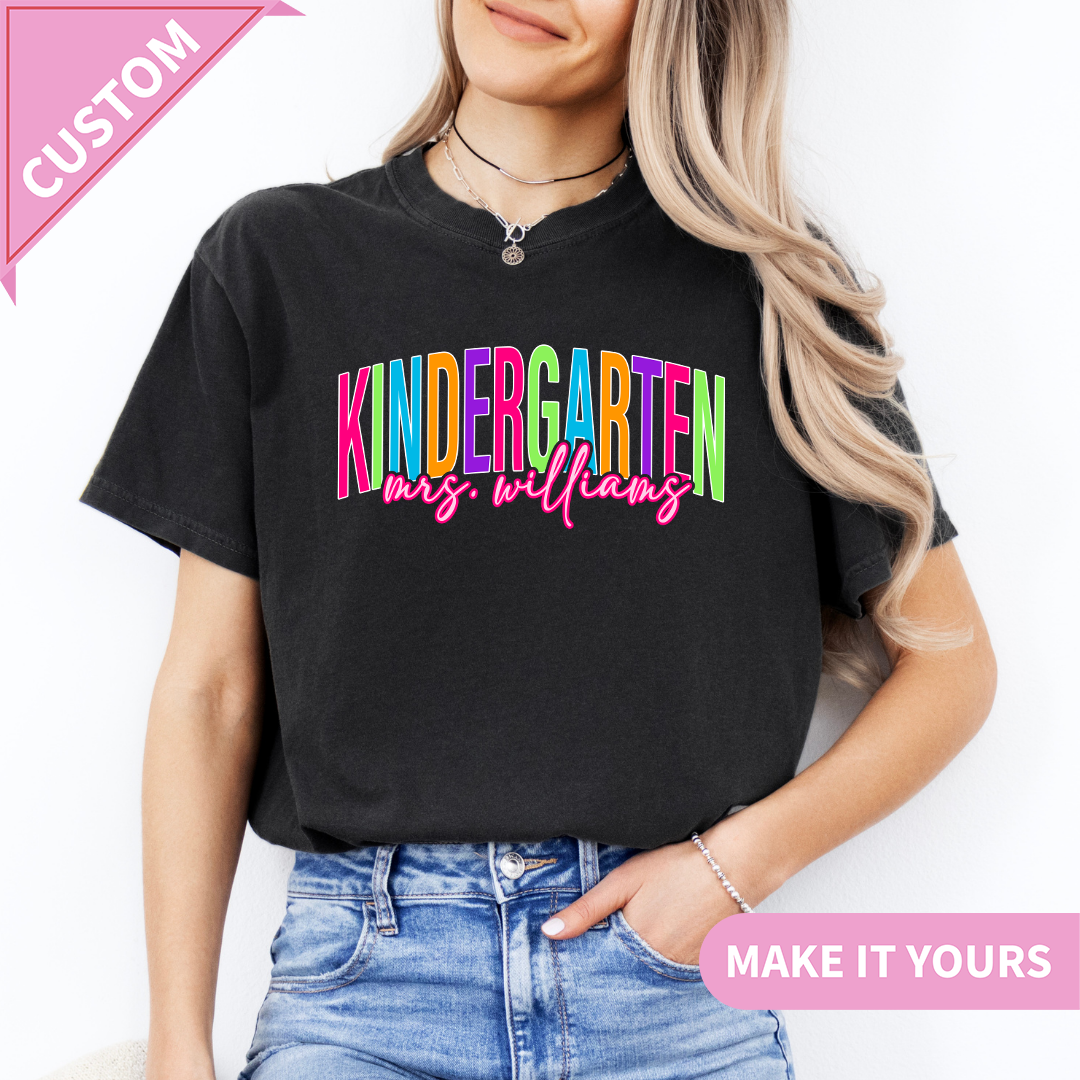 Personalized Kindergarten Tee