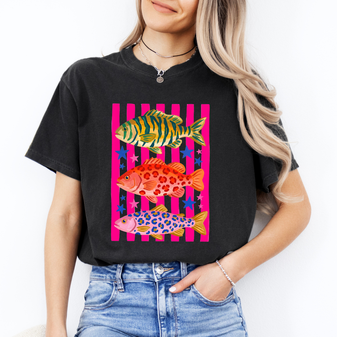 Preppy Fish Graphic Tee