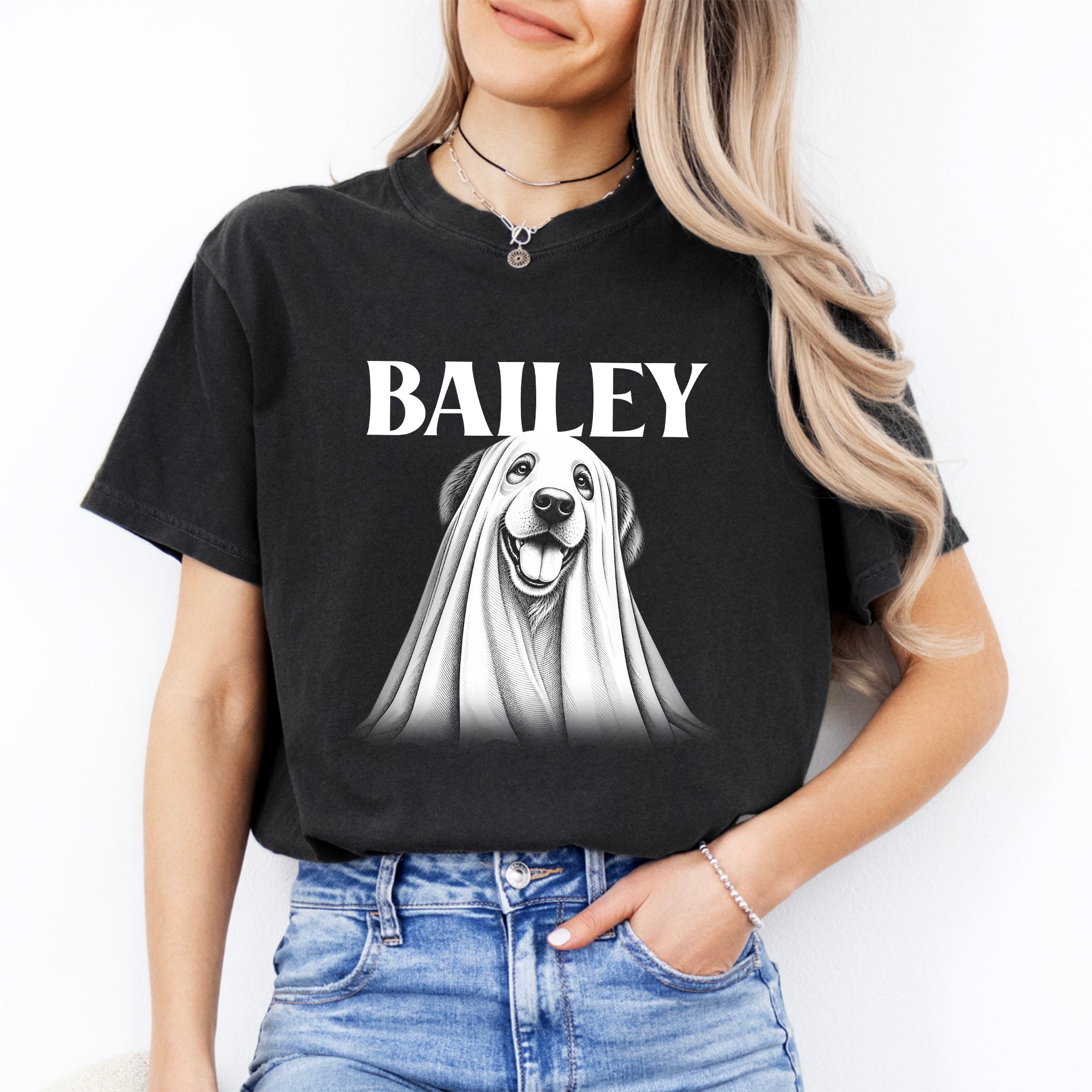 Personalisierbares Halloween-T-Shirt für Hunde
