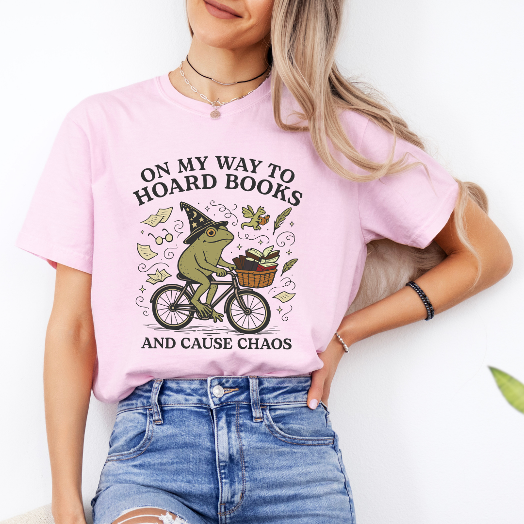 On My Way To Hoard Books Tee