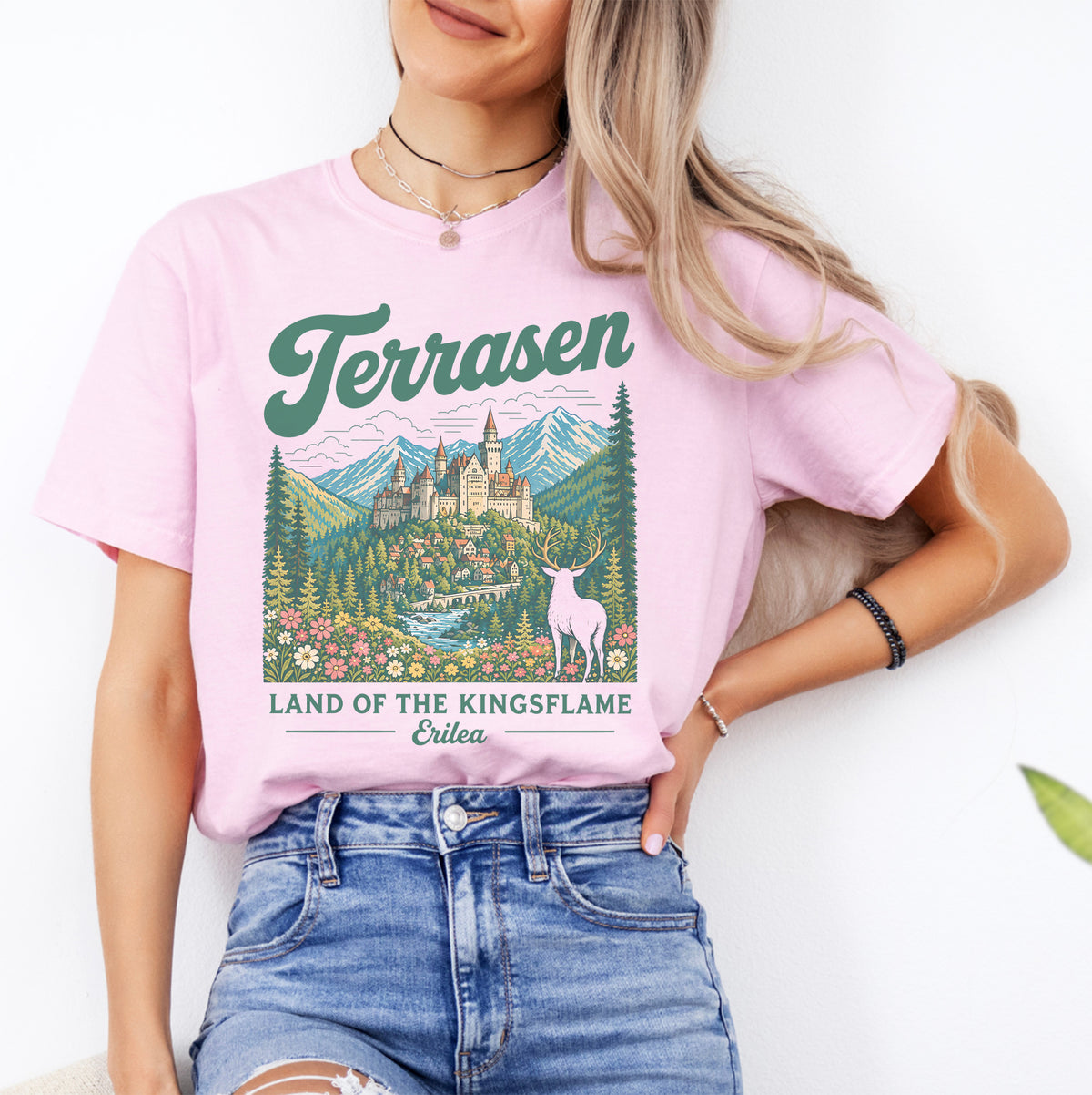 T-shirt Terrasen, terre de la flamme des rois