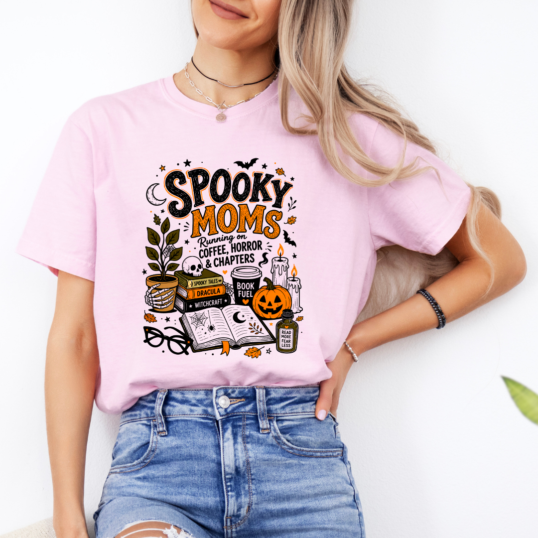 Spooky Moms Book Club Tee