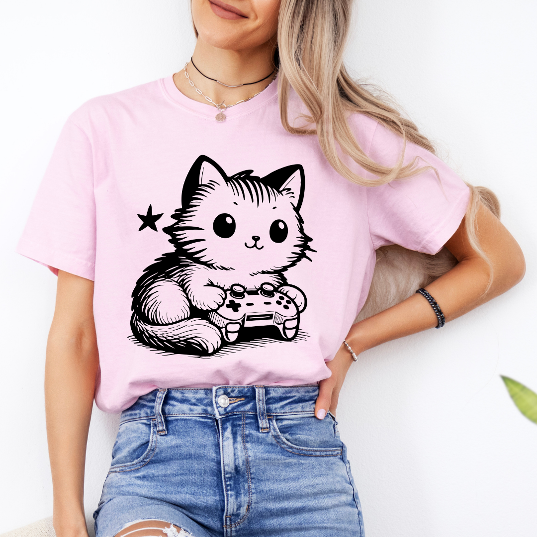 Gamer Cat Tee