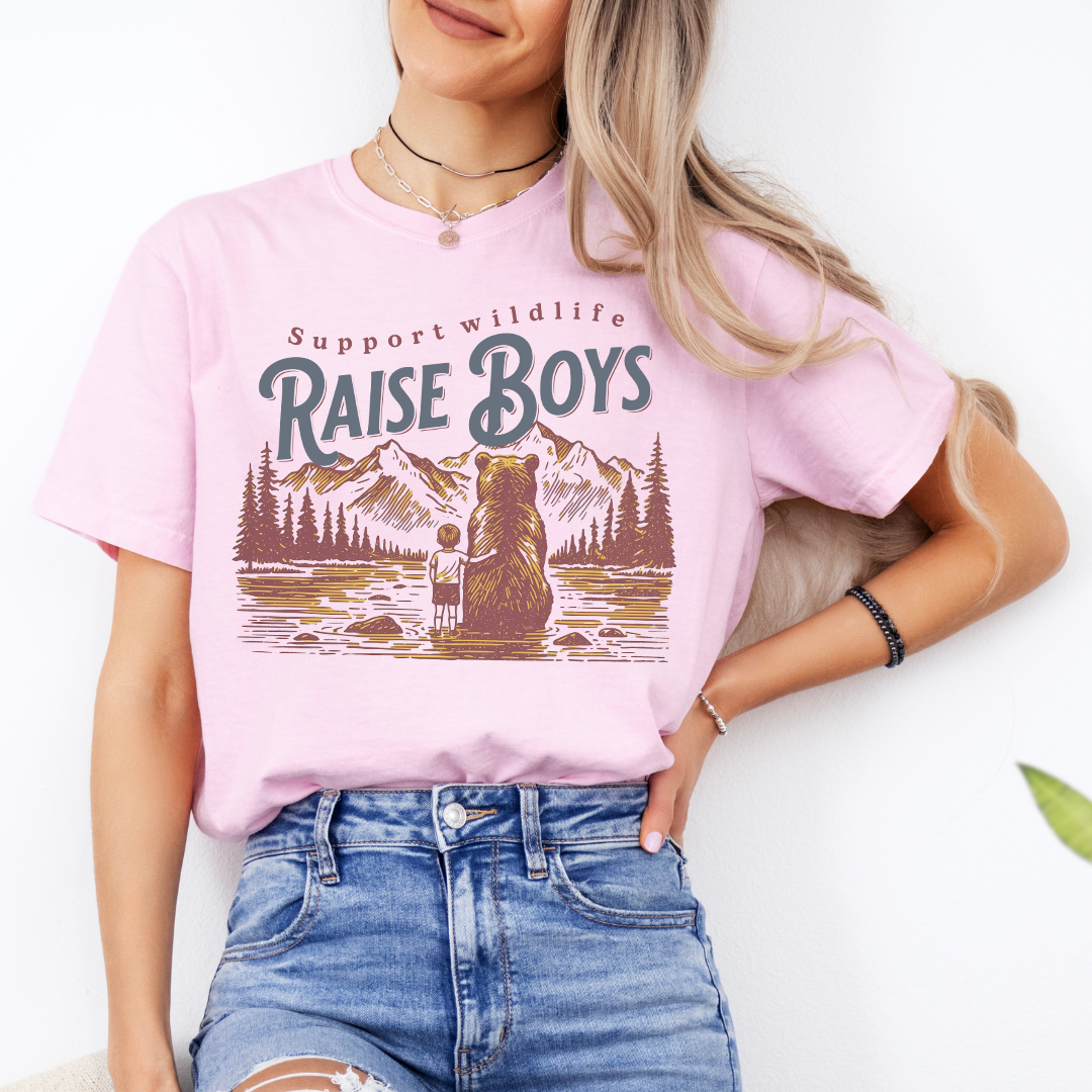 T-shirt Support Wildlife Raise Boys