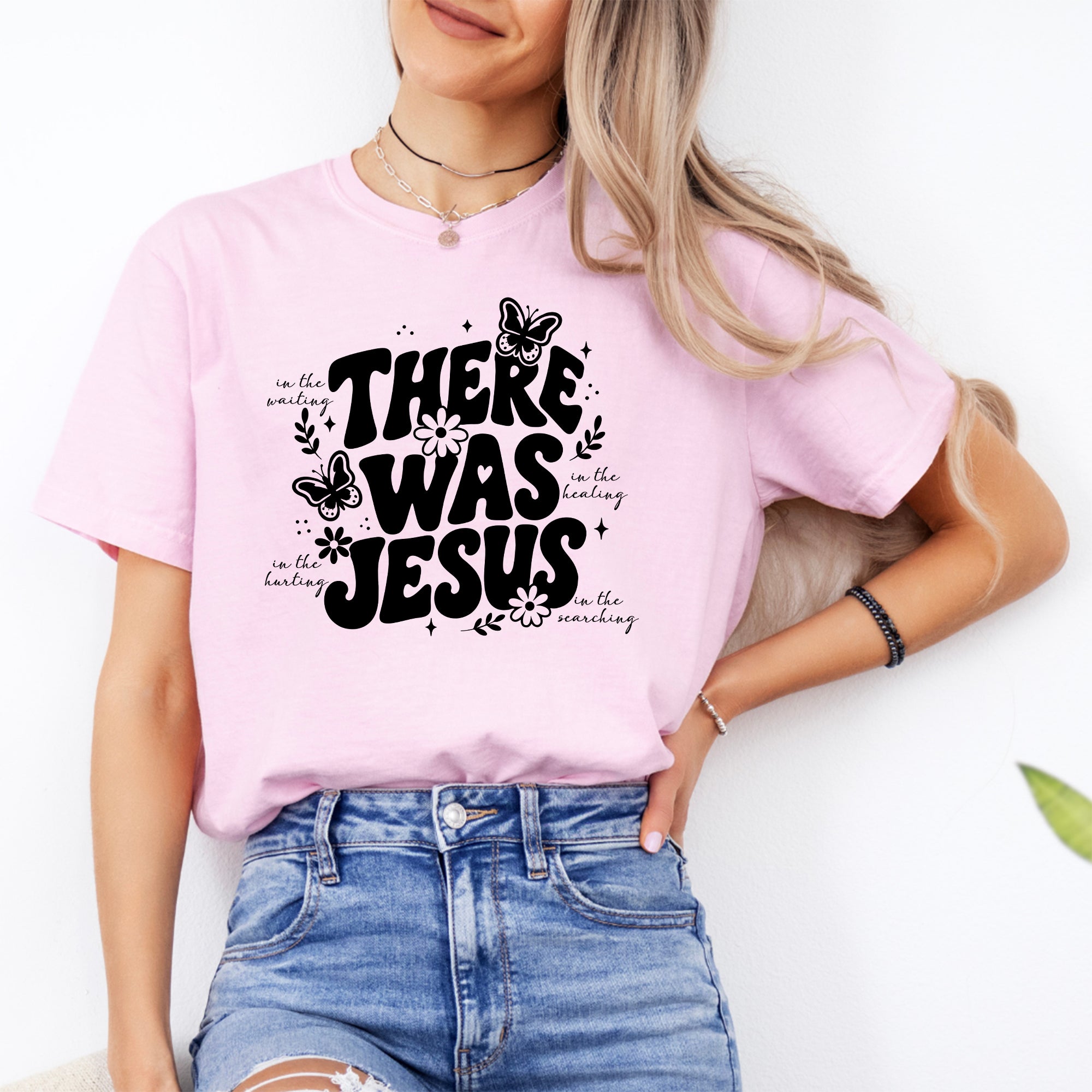 Retro-T-Shirt „There Was Jesus“