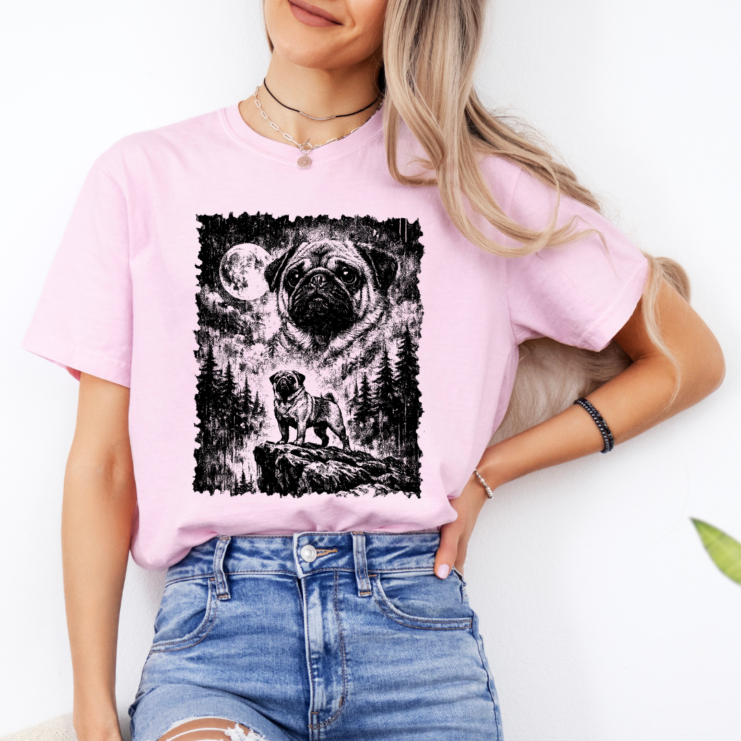 Personalized Vintage Pug Shirt