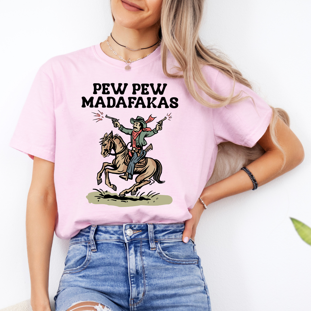 Pew Pew Mdafakas Tee
