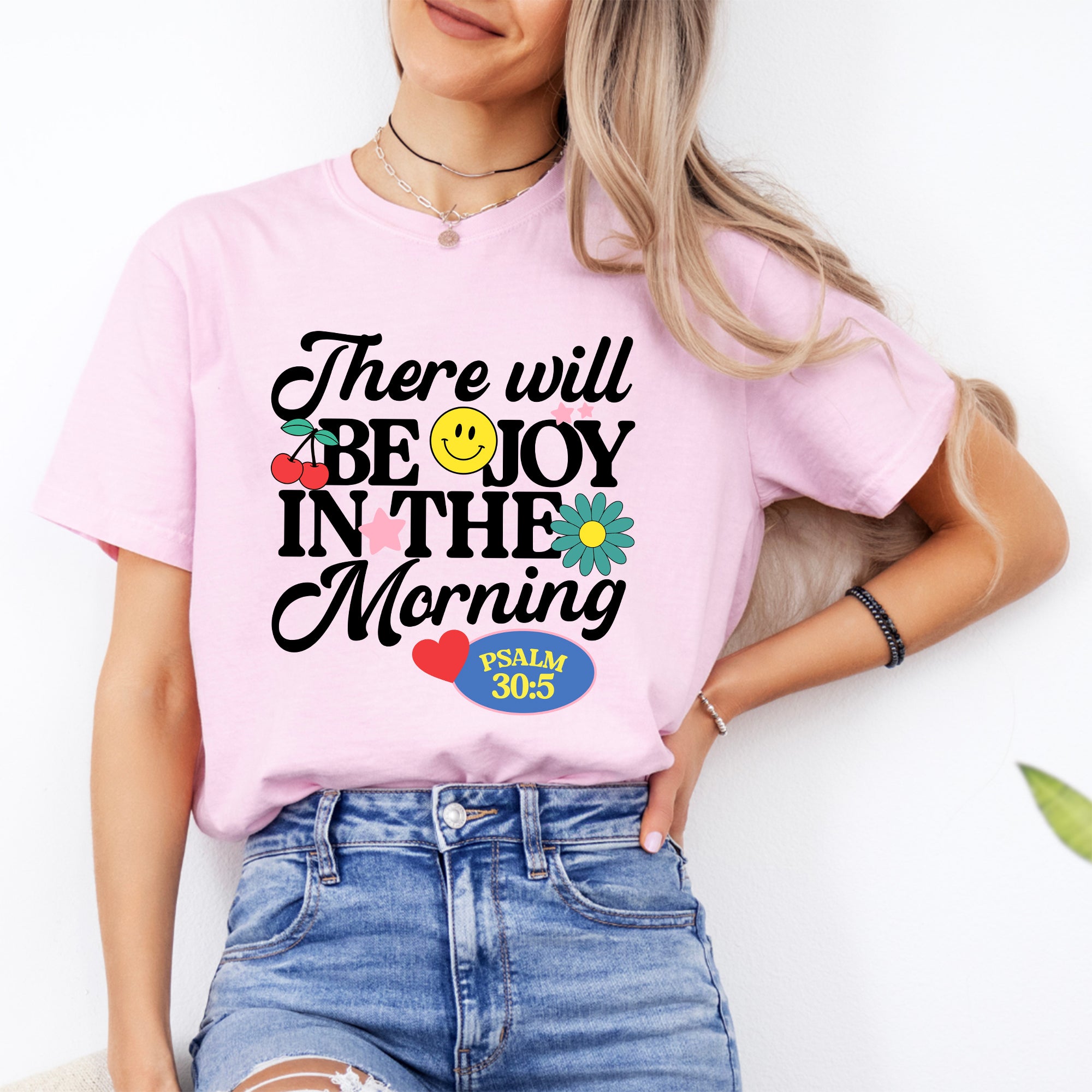 T-Shirt „Morgens wird es Freude geben“