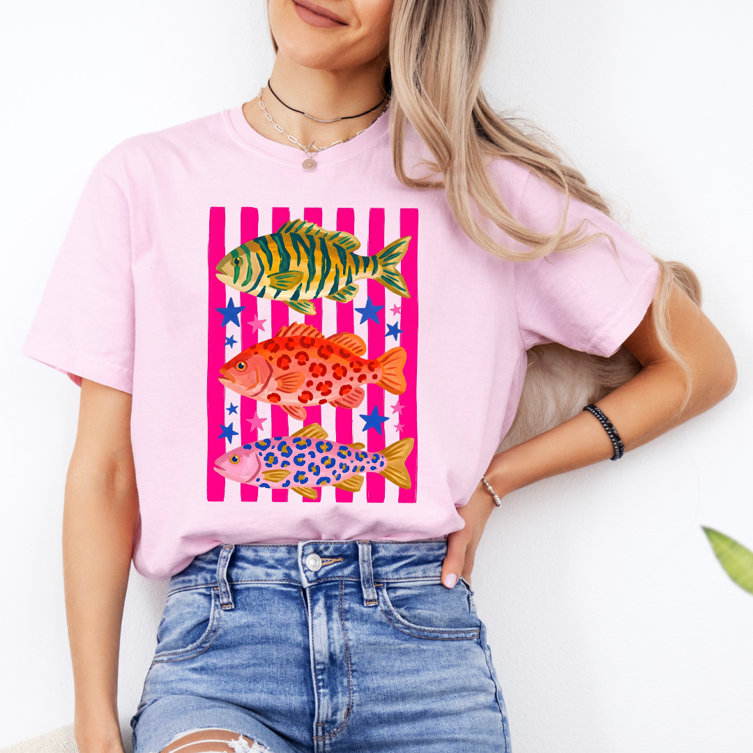 Preppy Fish Graphic Tee