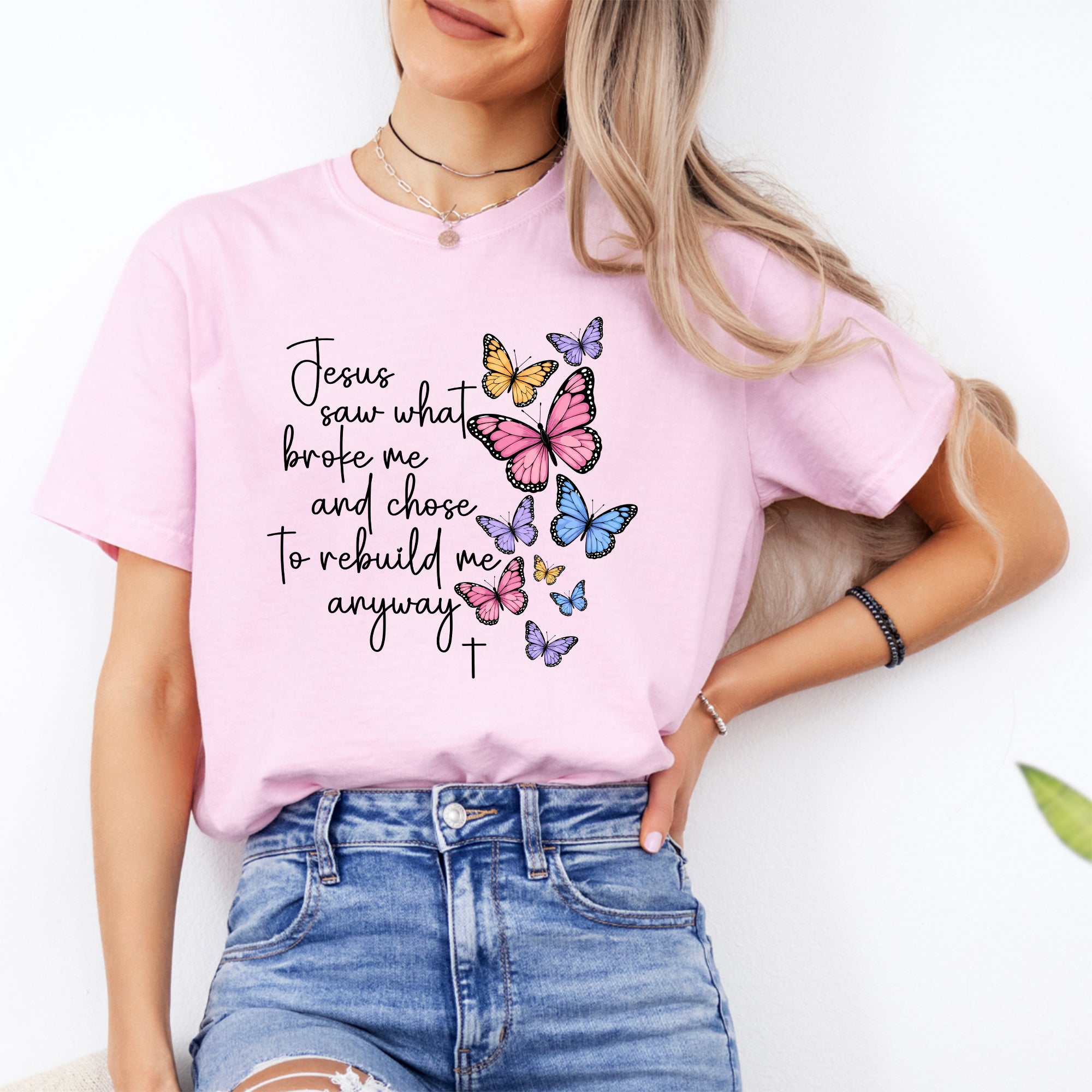 T-Shirt „Gott sah, was mich zerbrochen hat“