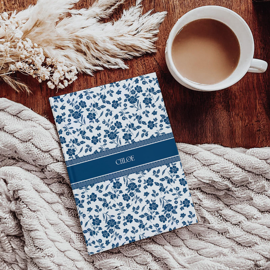 Personalized Blue Toil Journal