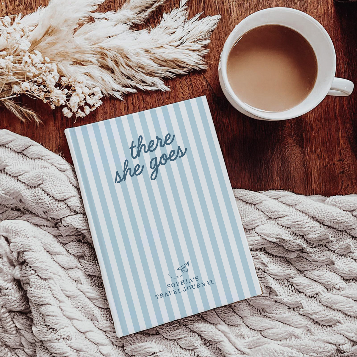 Personalized There's She Goes Travel Journal
