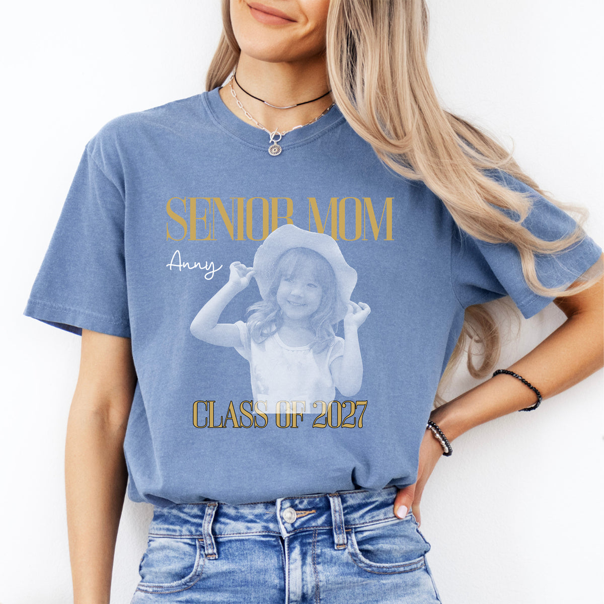 Personalisiertes T-Shirt für Mütter von Schulabgängern 2027