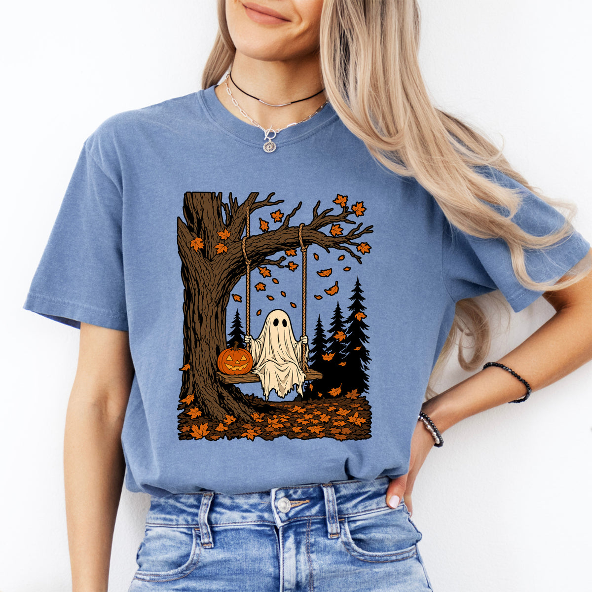Vintage 90s Ghost Halloween Tee